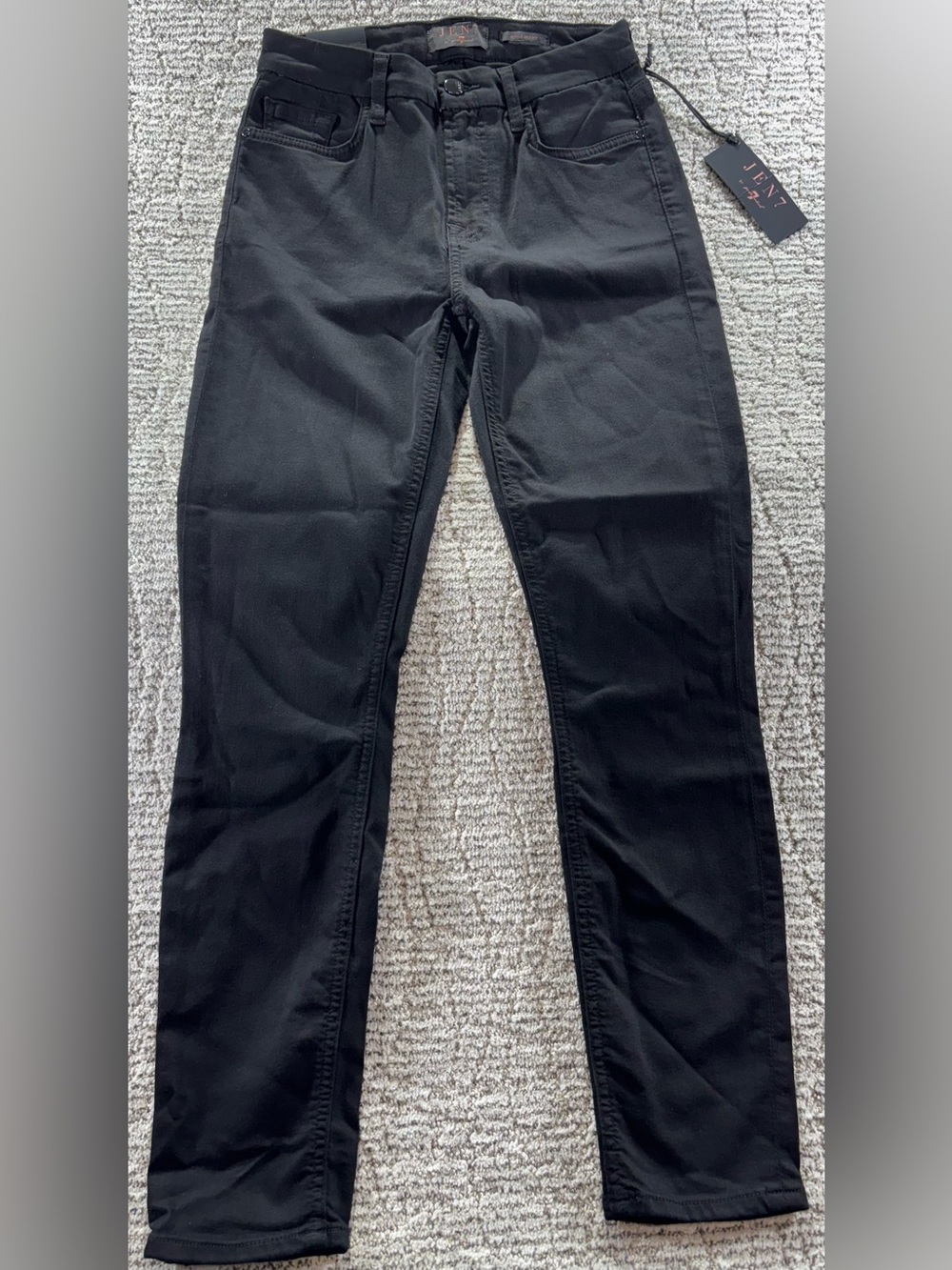 NWT Jen7 by 7 For All Mankind Women’s Size 2 Black Ankle Skinny Jeans